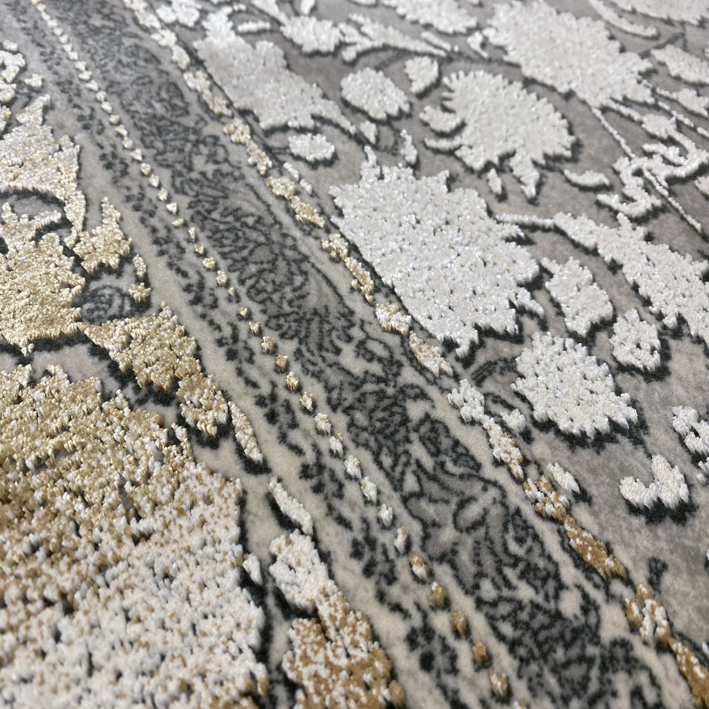 Alfombra plata-oro 170x240cm