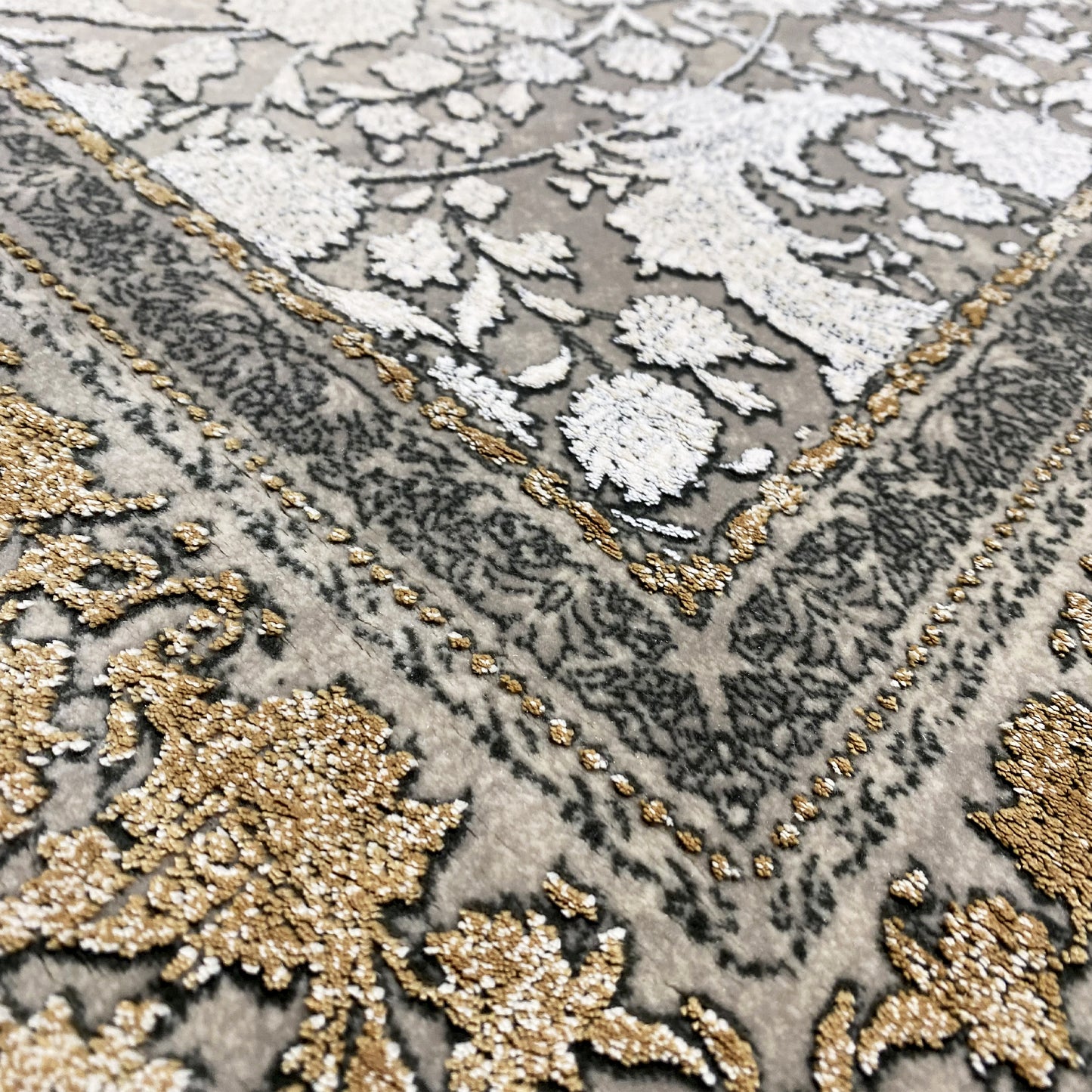 Alfombra plata-oro 170x240cm