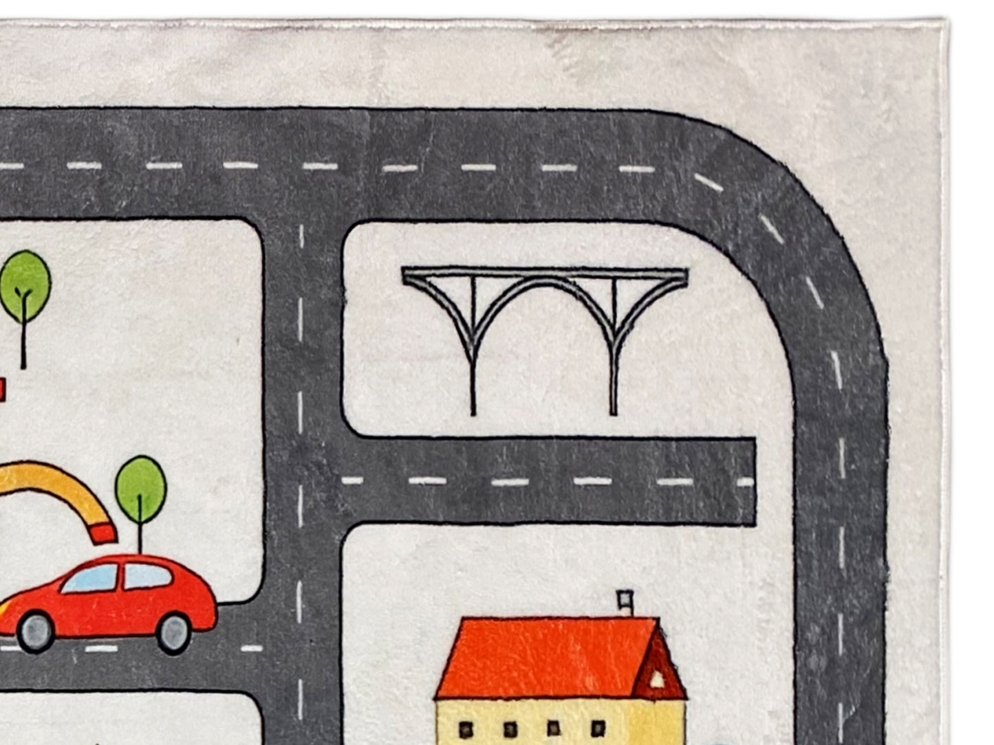 Alfombra infantil „Calle“, gris, 160x230 cm