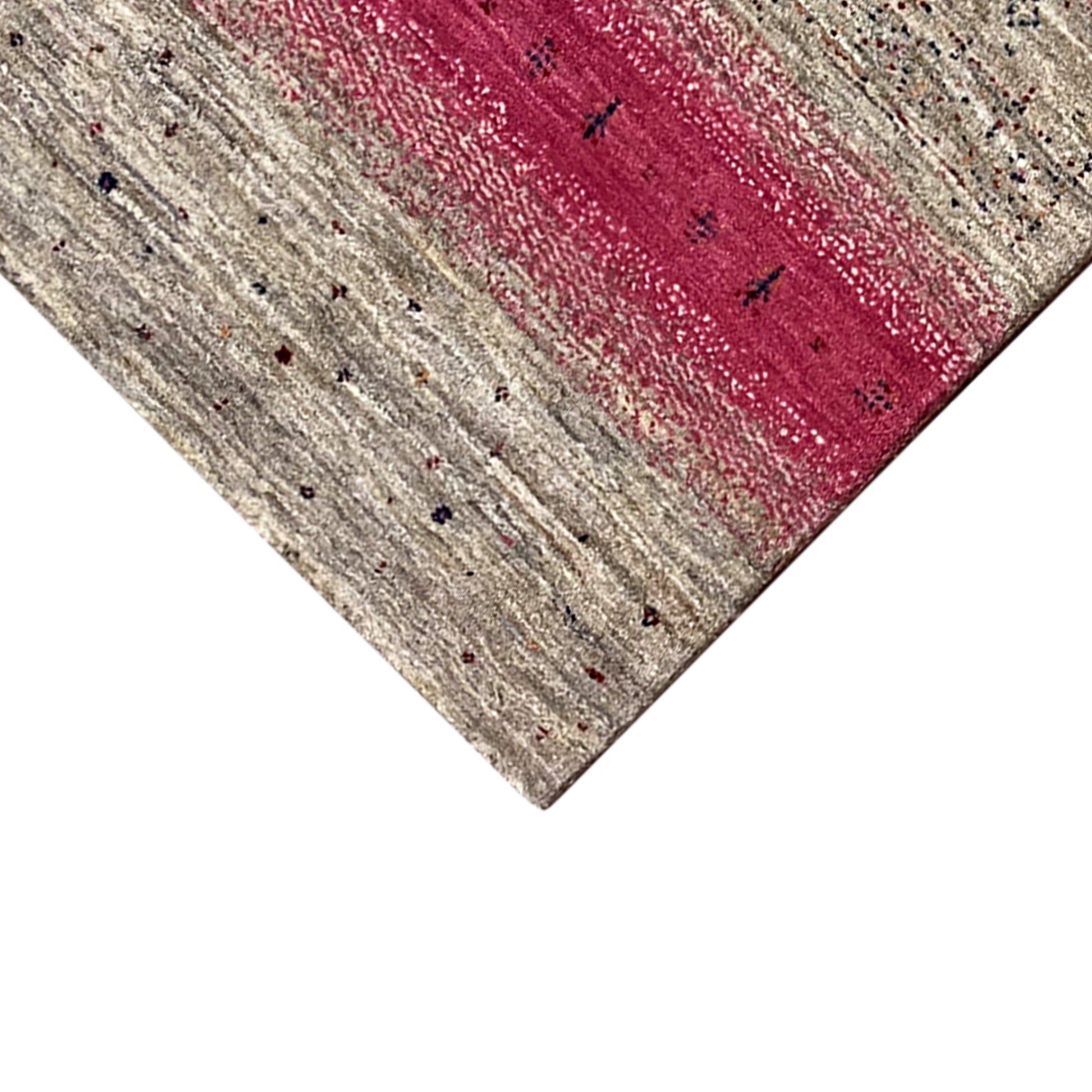 Rosa Gabbeh Teppich Läufer 200x79 cm - German Carpet Shop