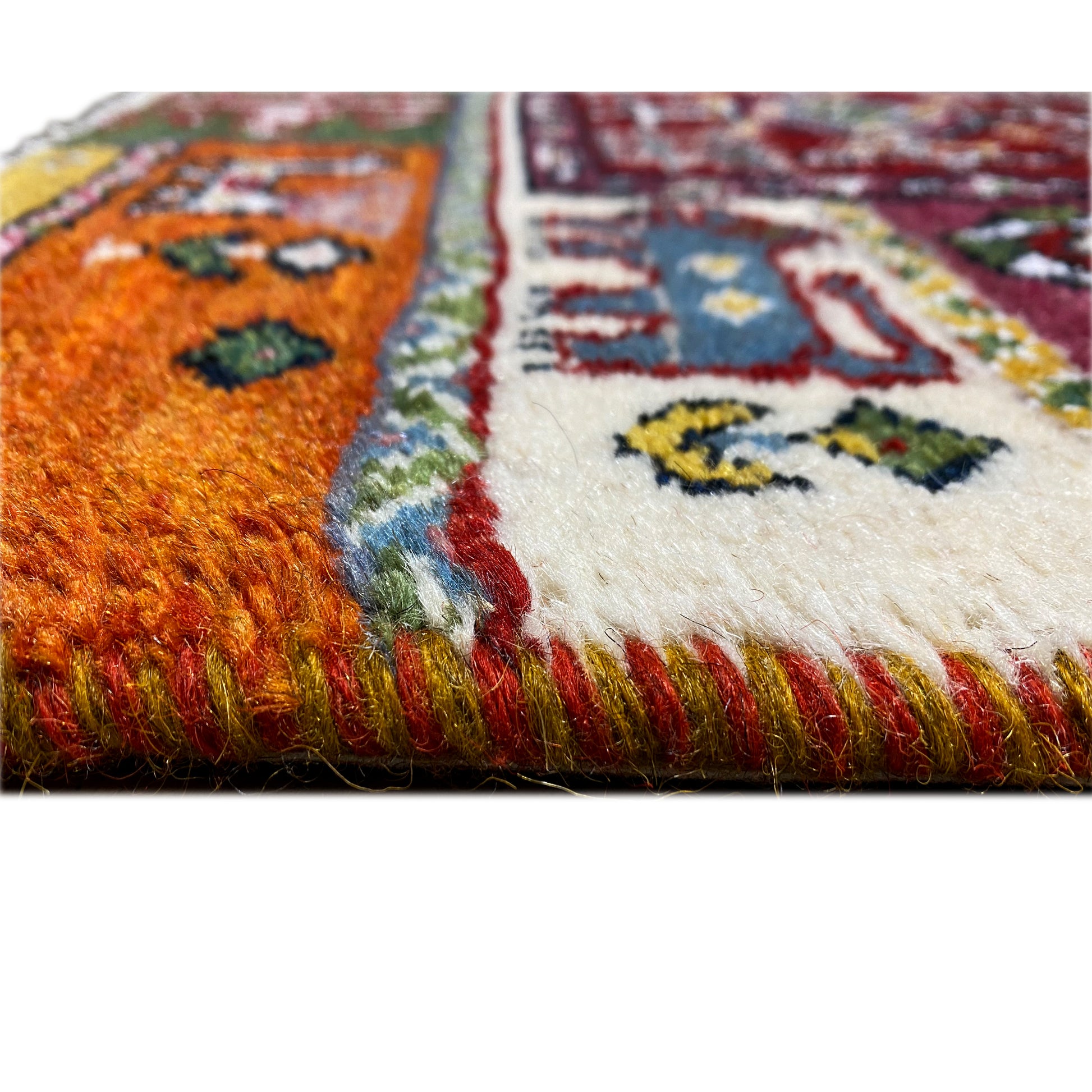 Bunter Gabbeh Teppich Lori 58x57 cm - German Carpet Shop