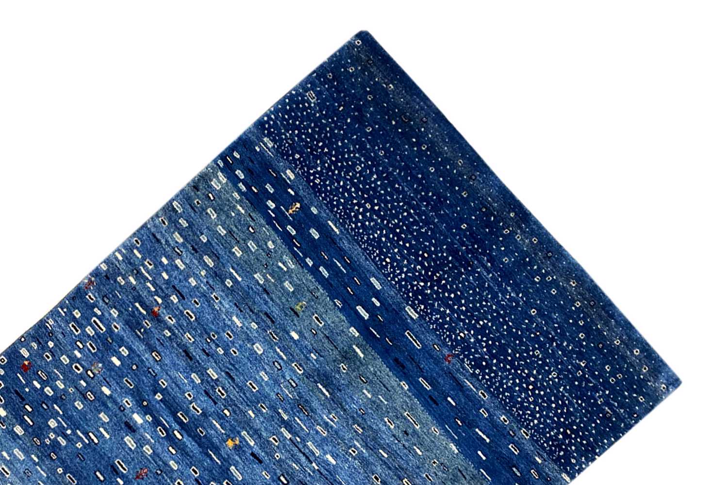 Blauer Gabbeh Teppich 170x240cm - German Carpet Shop