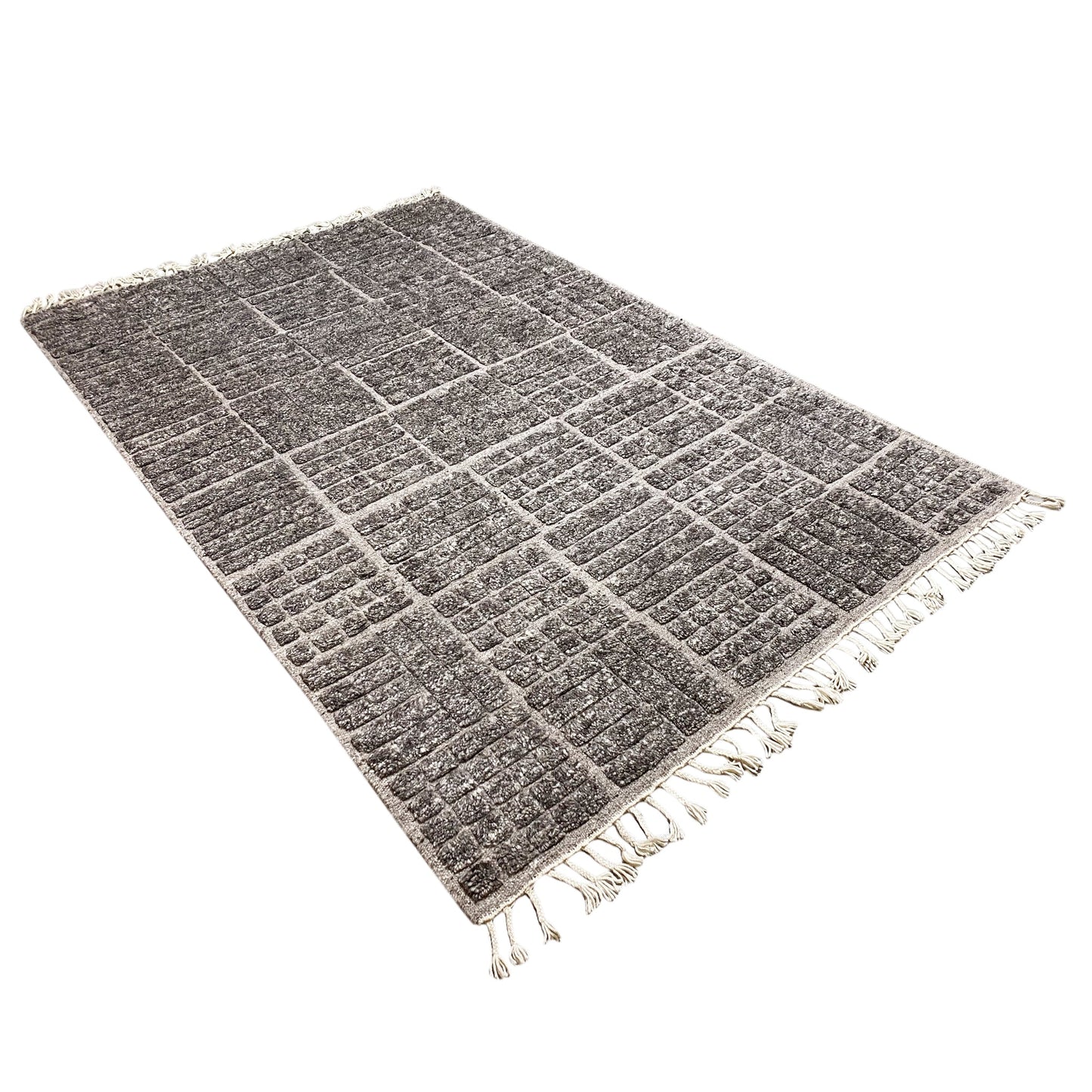 Brauner Berber Teppich - 254x157 cm - German Carpet Shop