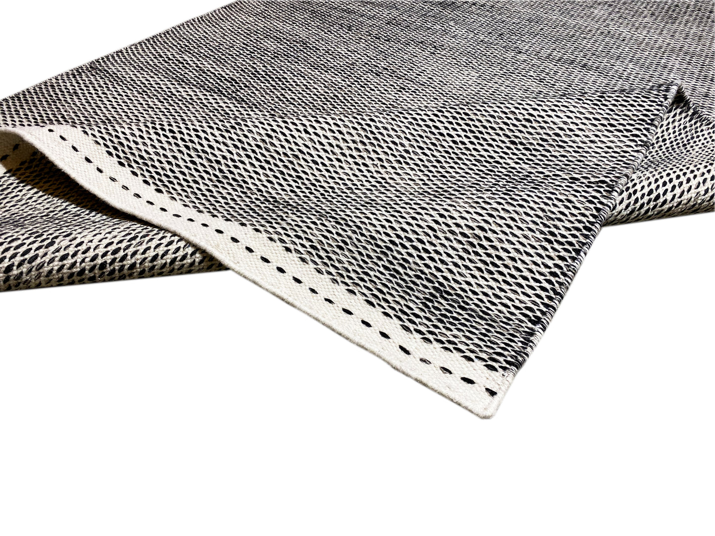 Alfombra Kelim negra - 160x230 cm