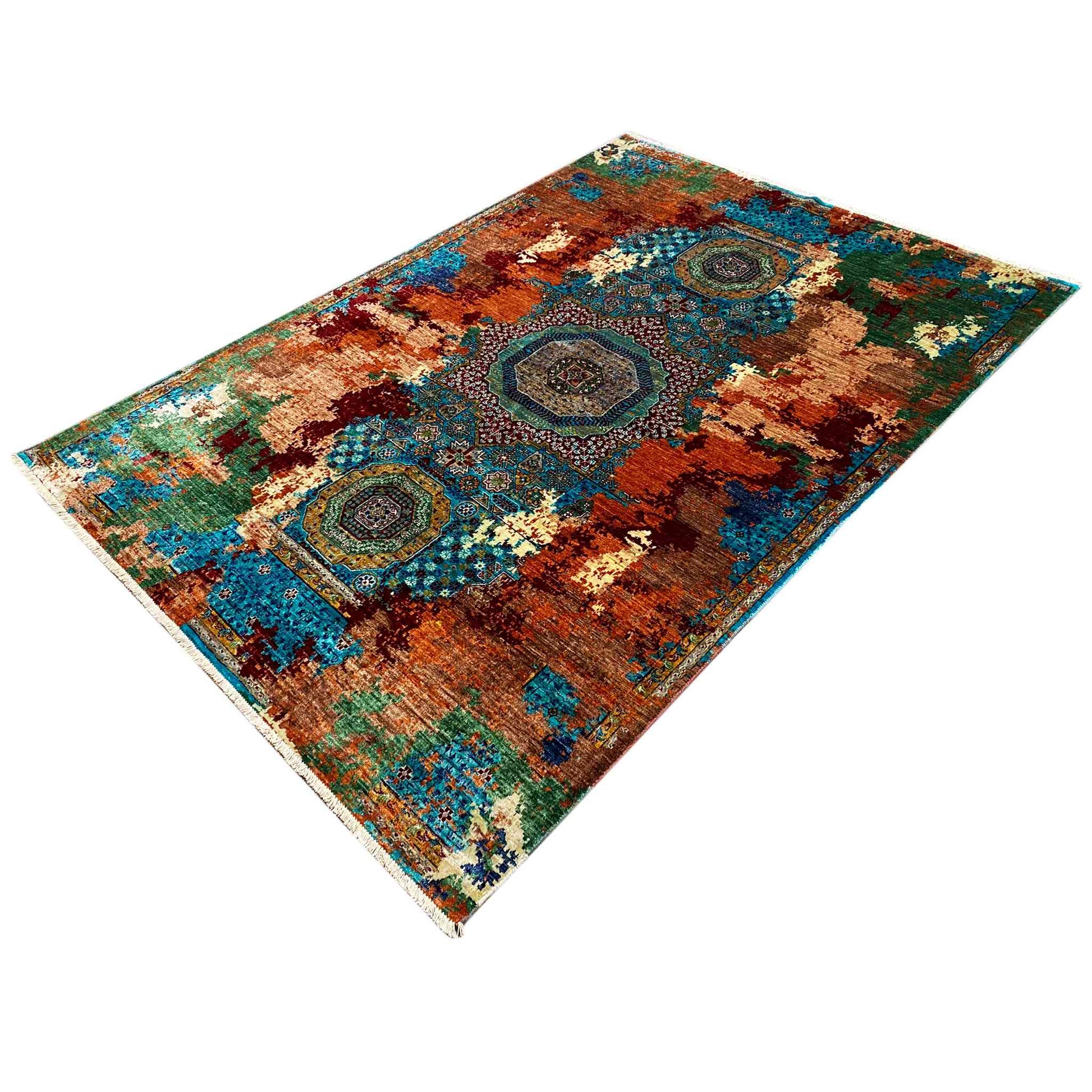 Mamluk Teppich, Rost/Mehrfarbig, 236x171 cm - German Carpet Shop