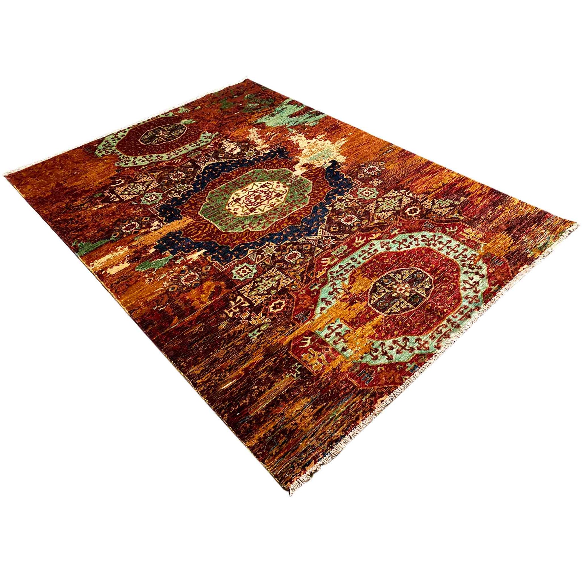 Mamluk Teppich, Rost/Mehrfarbig, 236x173 cm - German Carpet Shop