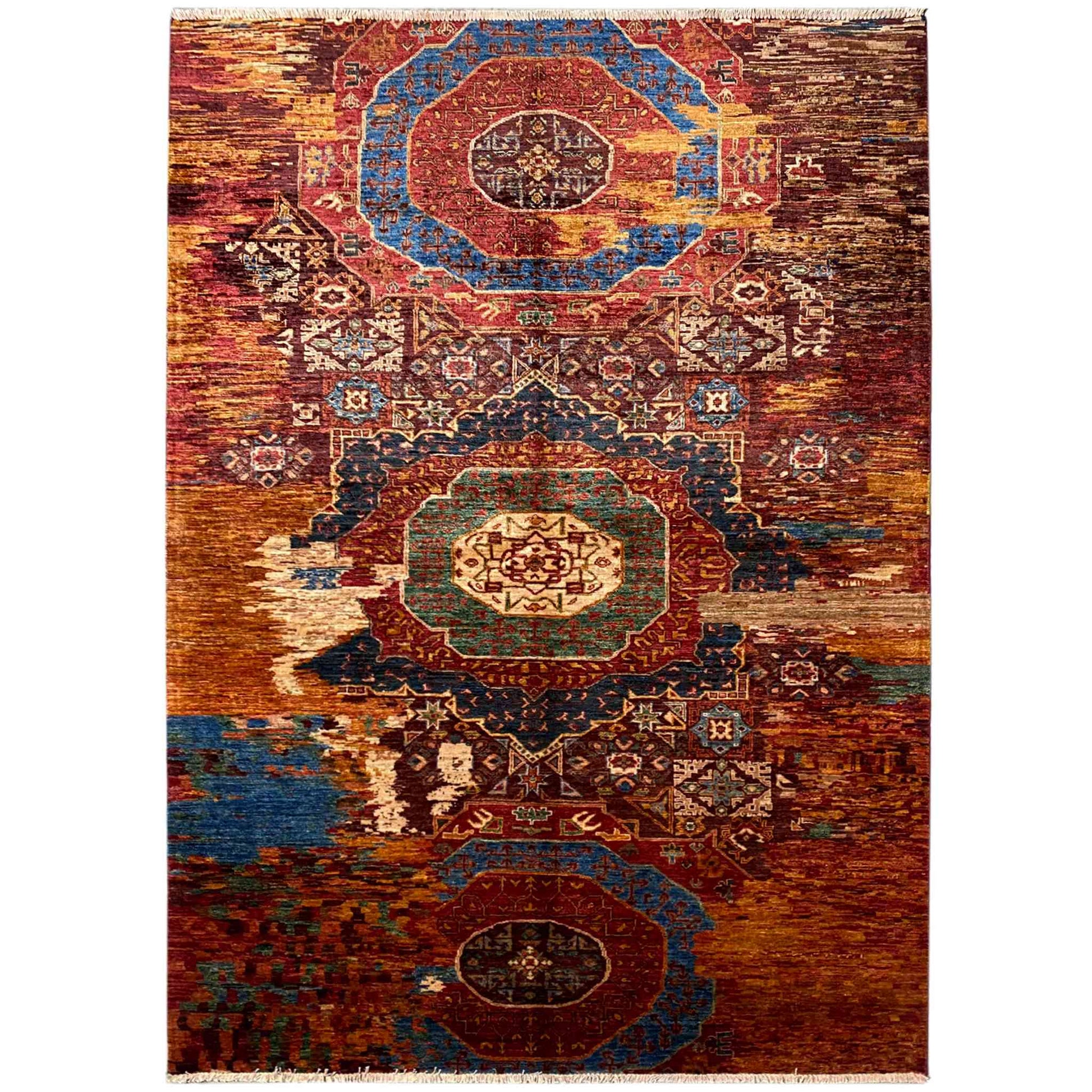 Mamluk Teppich, Rost/Mehrfarbig, 239x172 cm - German Carpet Shop