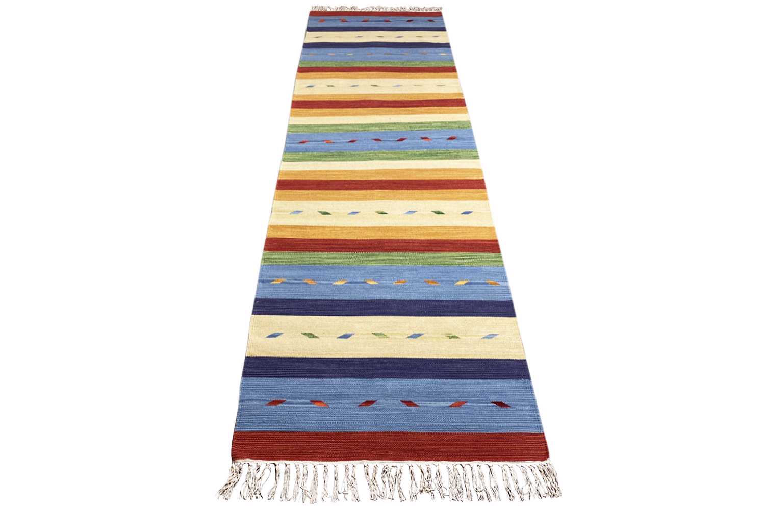 Moderner Kelim Läufer Teppich - Samak (80x300 cm) - German Carpet Shop