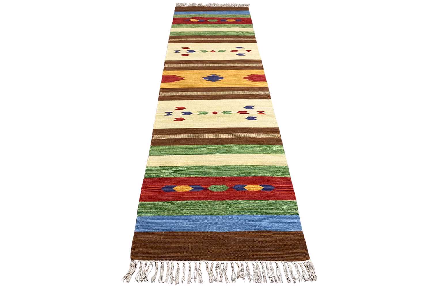 Moderner Kelim Läufer Teppich - Samak (80x300 cm) - German Carpet Shop