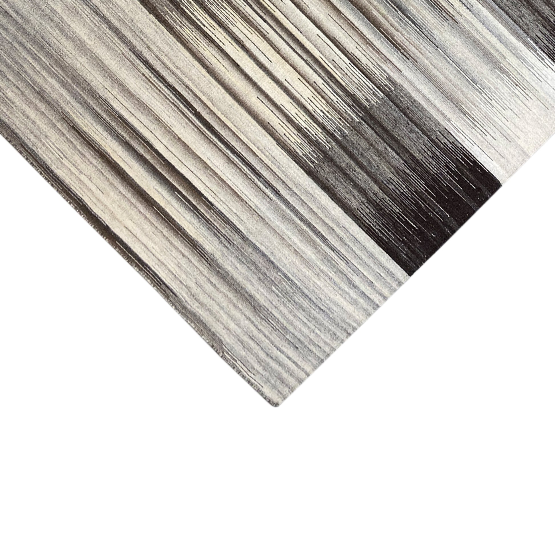 Kelim Teppich Grau – 230x160 cm Streifenmuster - German Carpet Shop