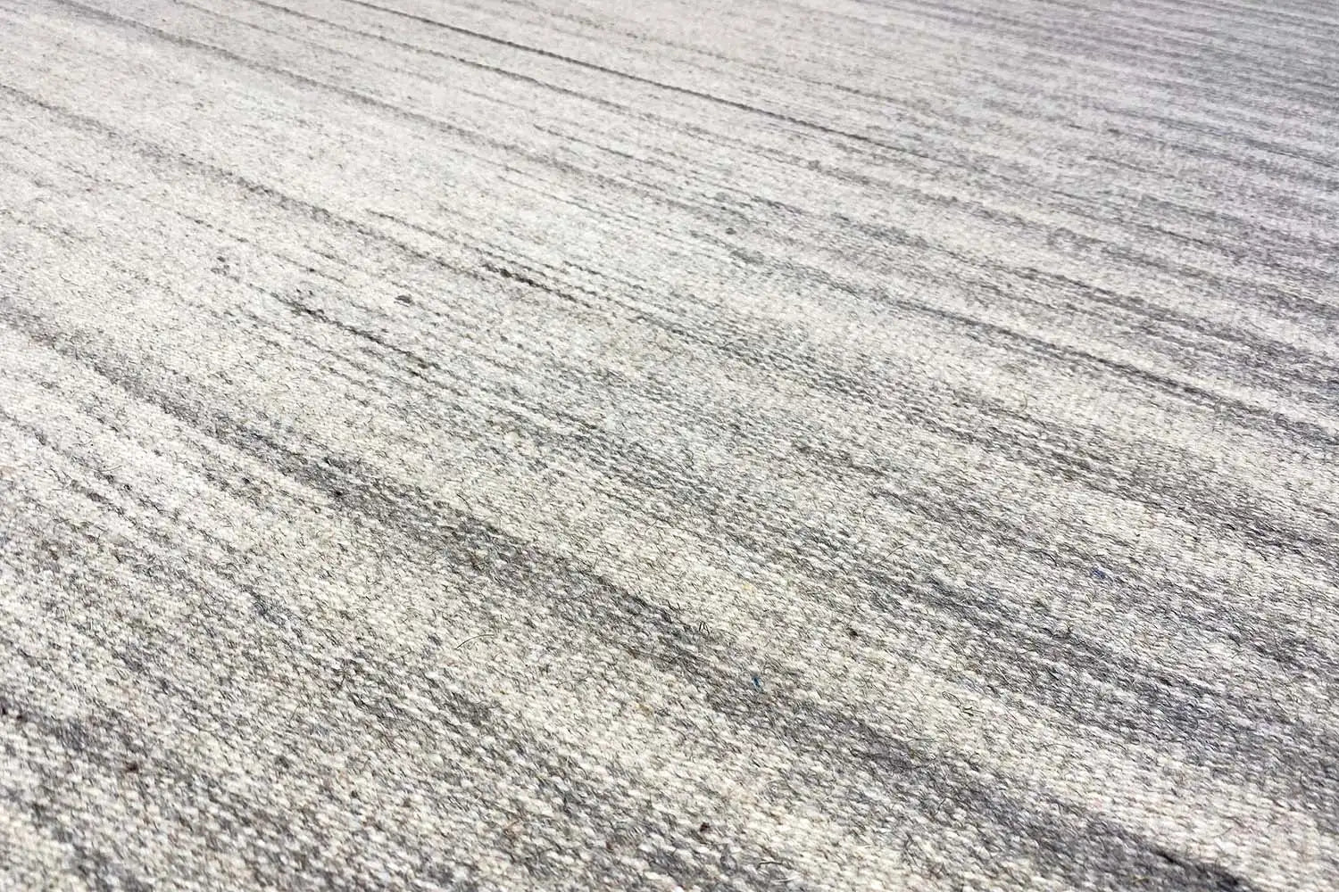 Beiger Kelim Dhurrie Streifen 230x160 cm - German Carpet Shop