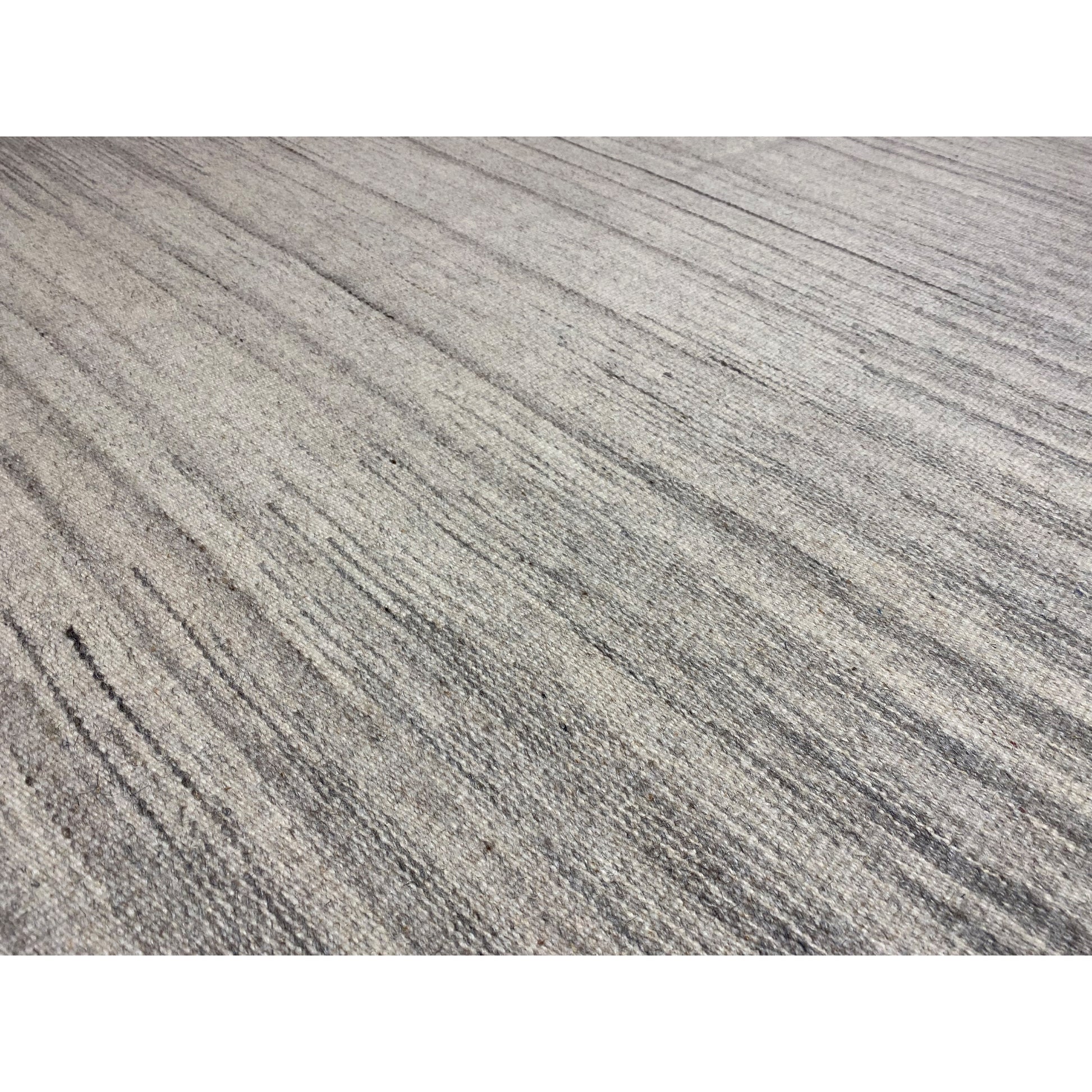 Beiger Kelim Dhurrie Streifen 230x160 cm - German Carpet Shop