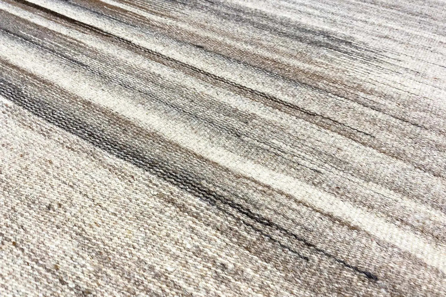 Moderner Kelim Teppich Beige – Streifenoptik 230x160 cm - German Carpet Shop