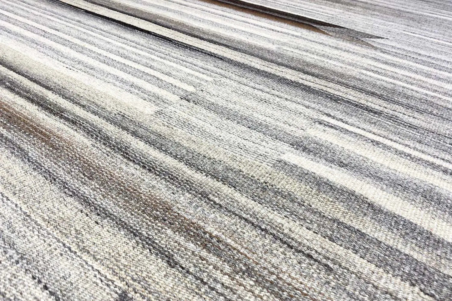 Handgefertigter Kelim Dhurrie Beige – 230x160 cm - German Carpet Shop