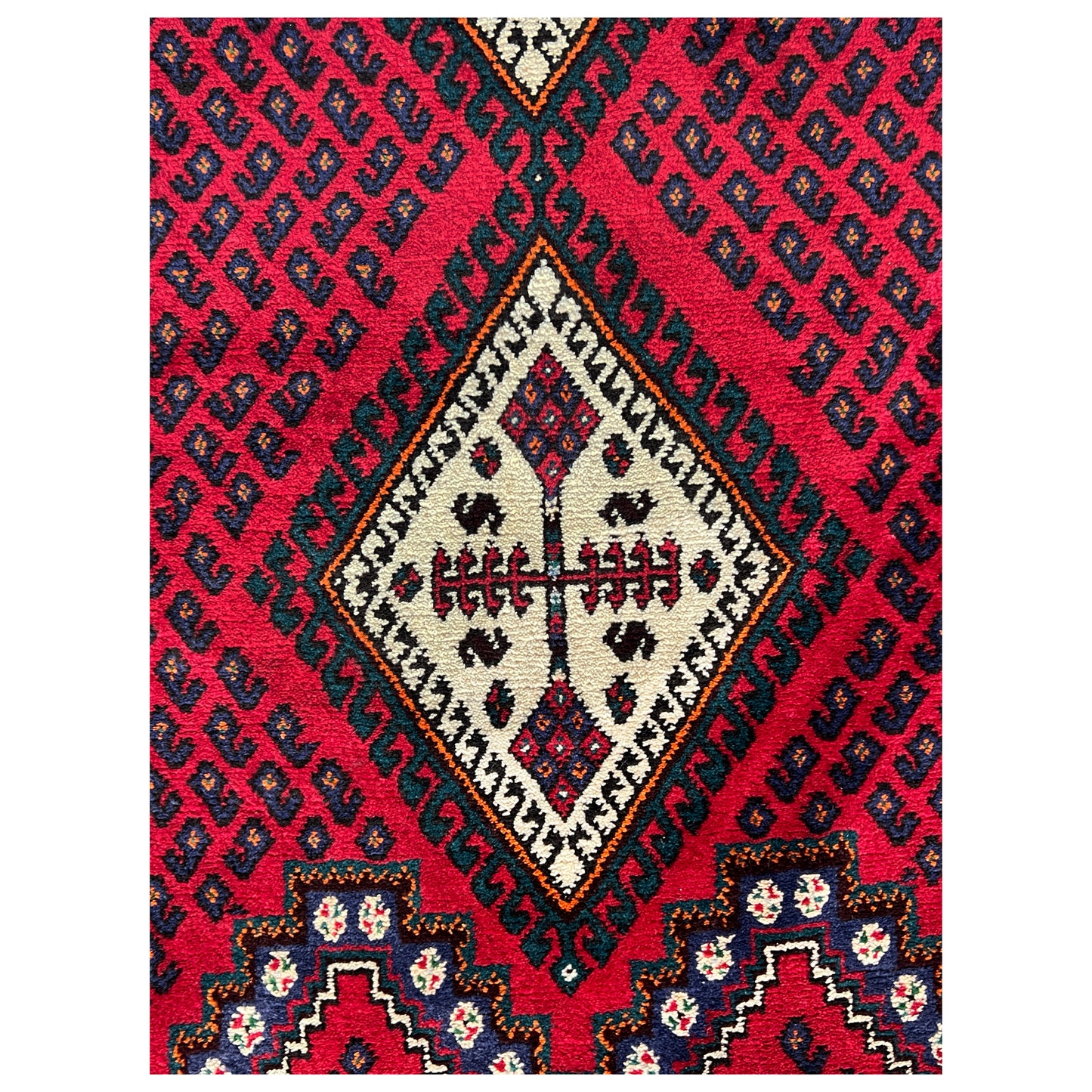 Roter Sirjan Läufer Teppich 282x89cm - Premium Sirjan Teppiche from German Carpet Shop - Just €0! Shop now at German Carpet Shop