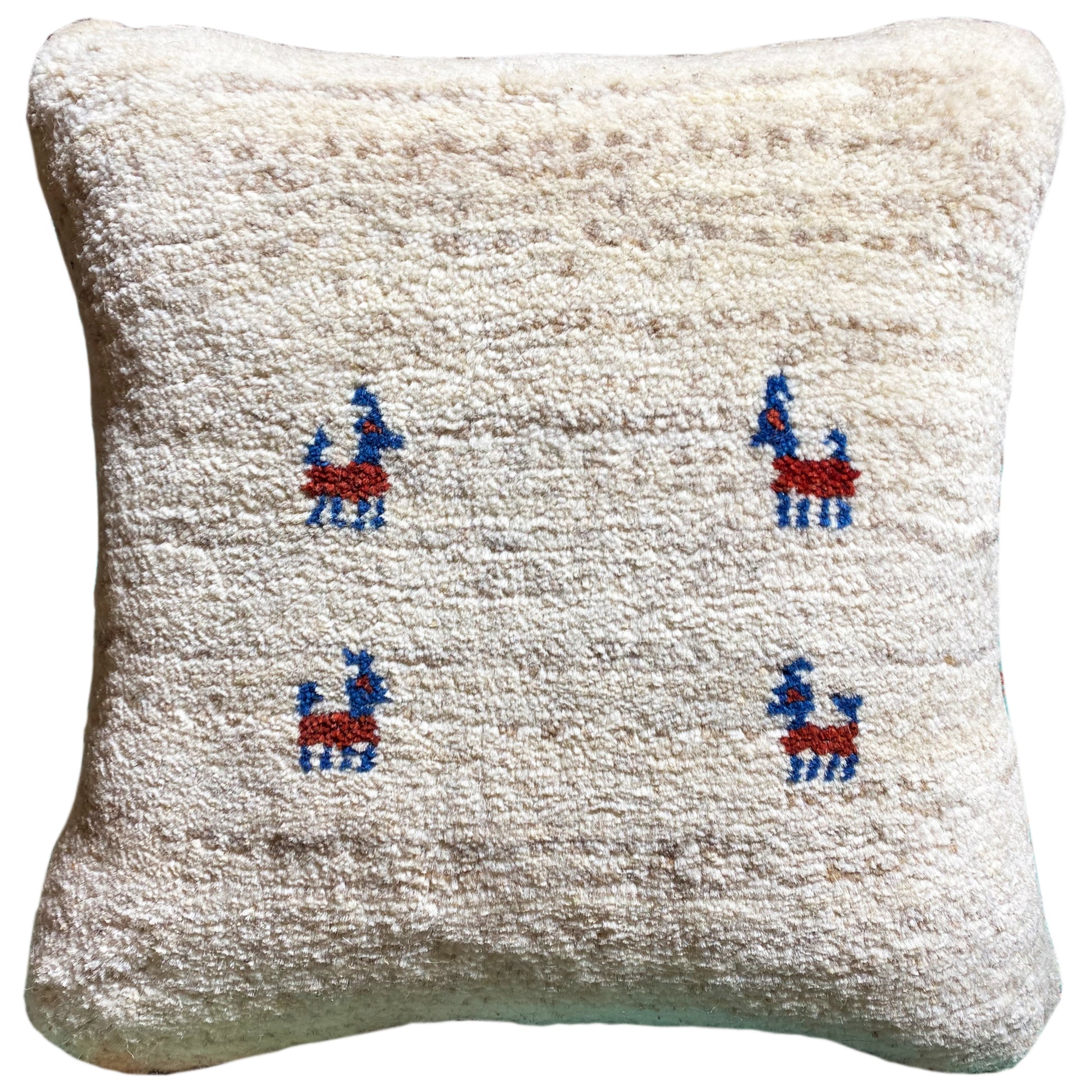 Handgeknüpftes Wollkissen – 40x40 cm - German Carpet Shop