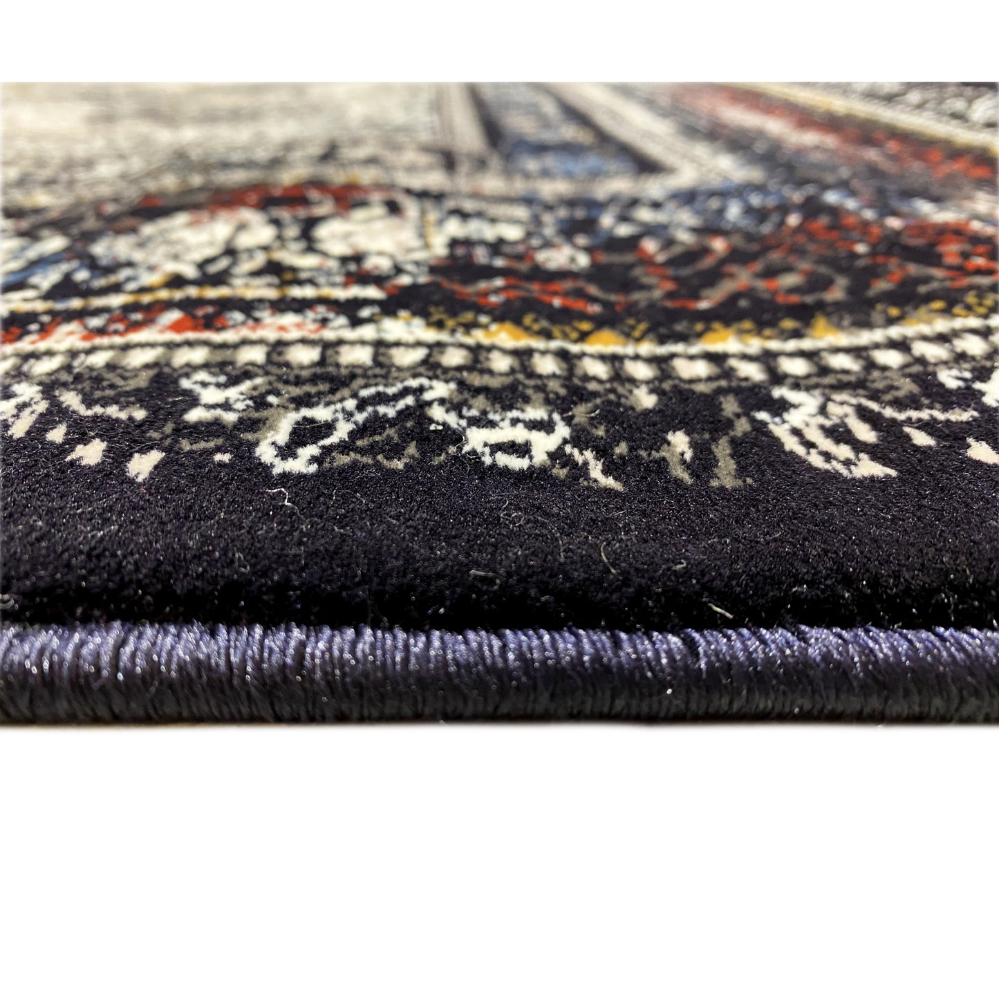 Traditioneller Teppich Medaillon Schwarz Gold 160x230 Repräsentativ