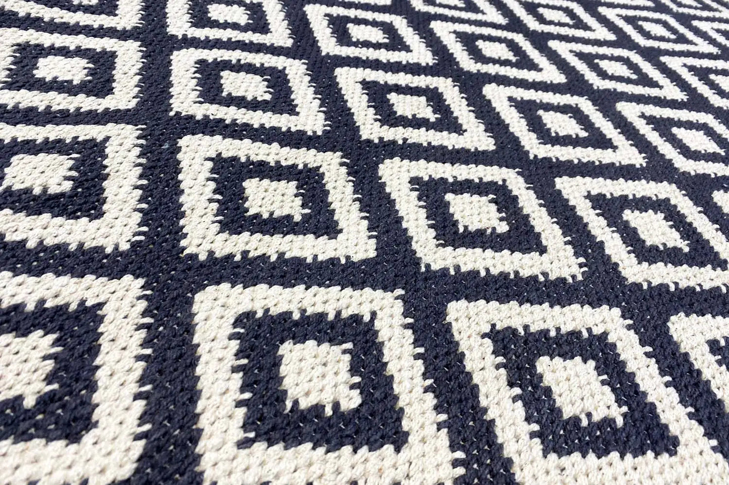 Moderne Kelim - Samak 04 Black - German Carpet Shop