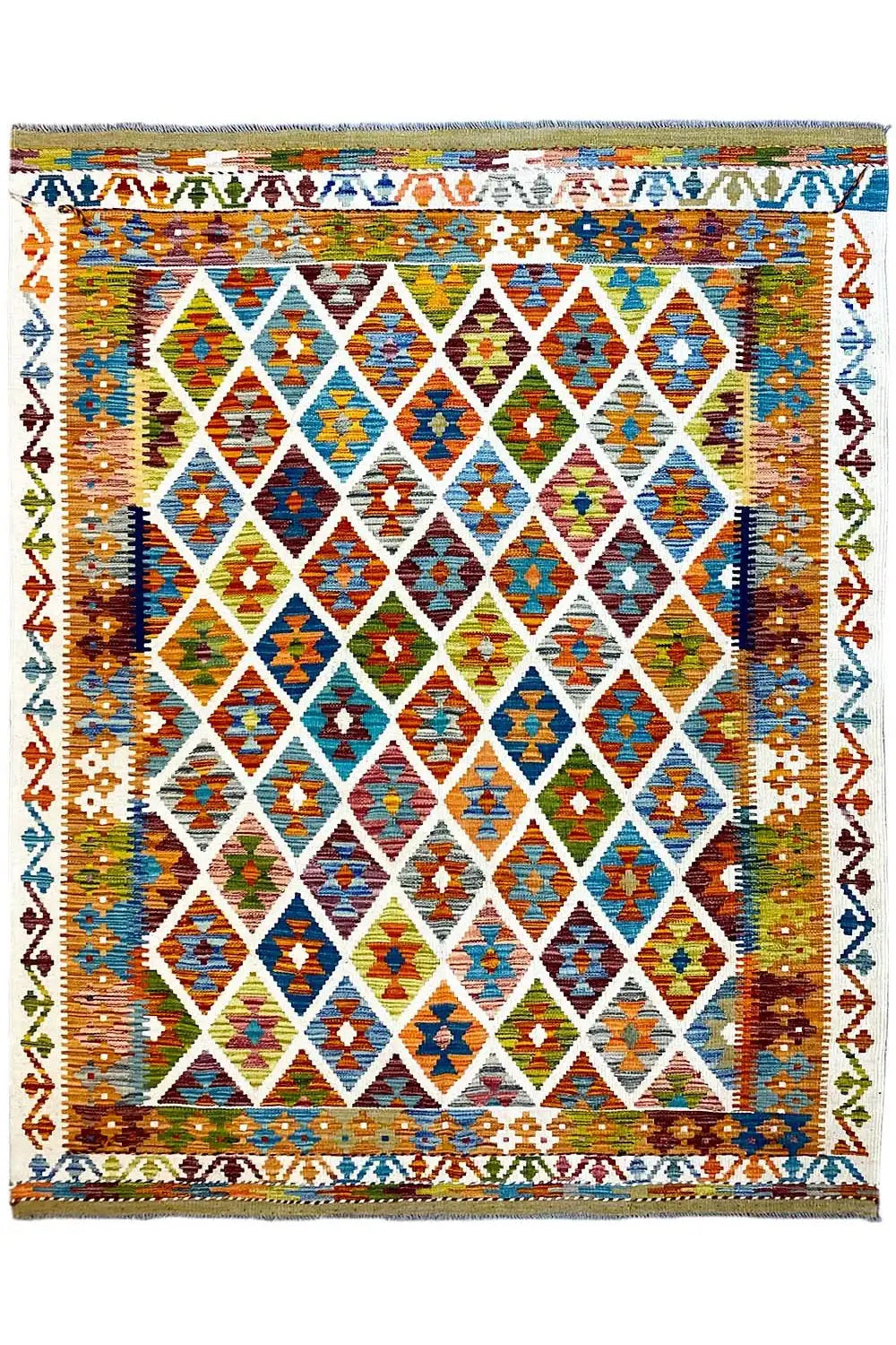 Kelim Afghan - (199x151 cm) - German Carpet Shop