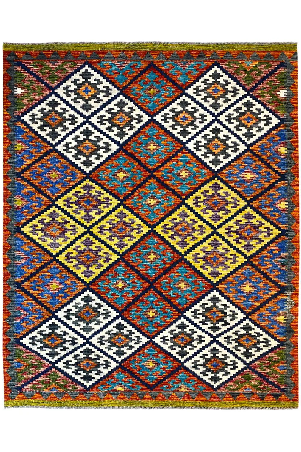 Kelim Afghan - (202x152cm) - German Carpet Shop