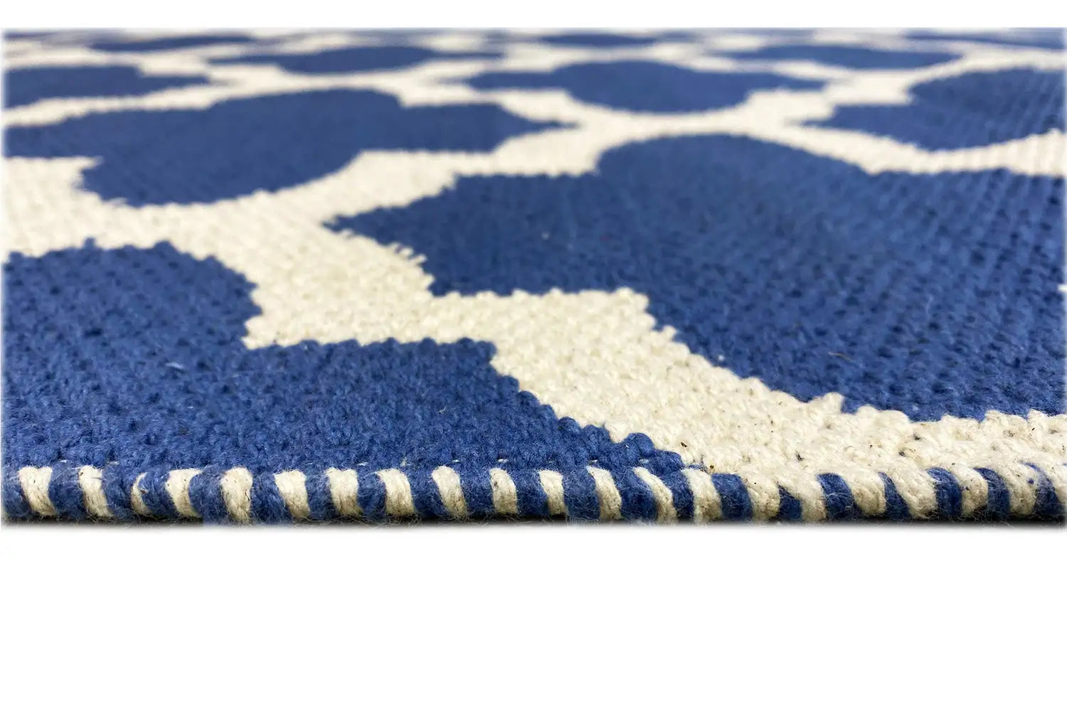 Moderner Kelim - Samak 03 Blue - German Carpet Shop