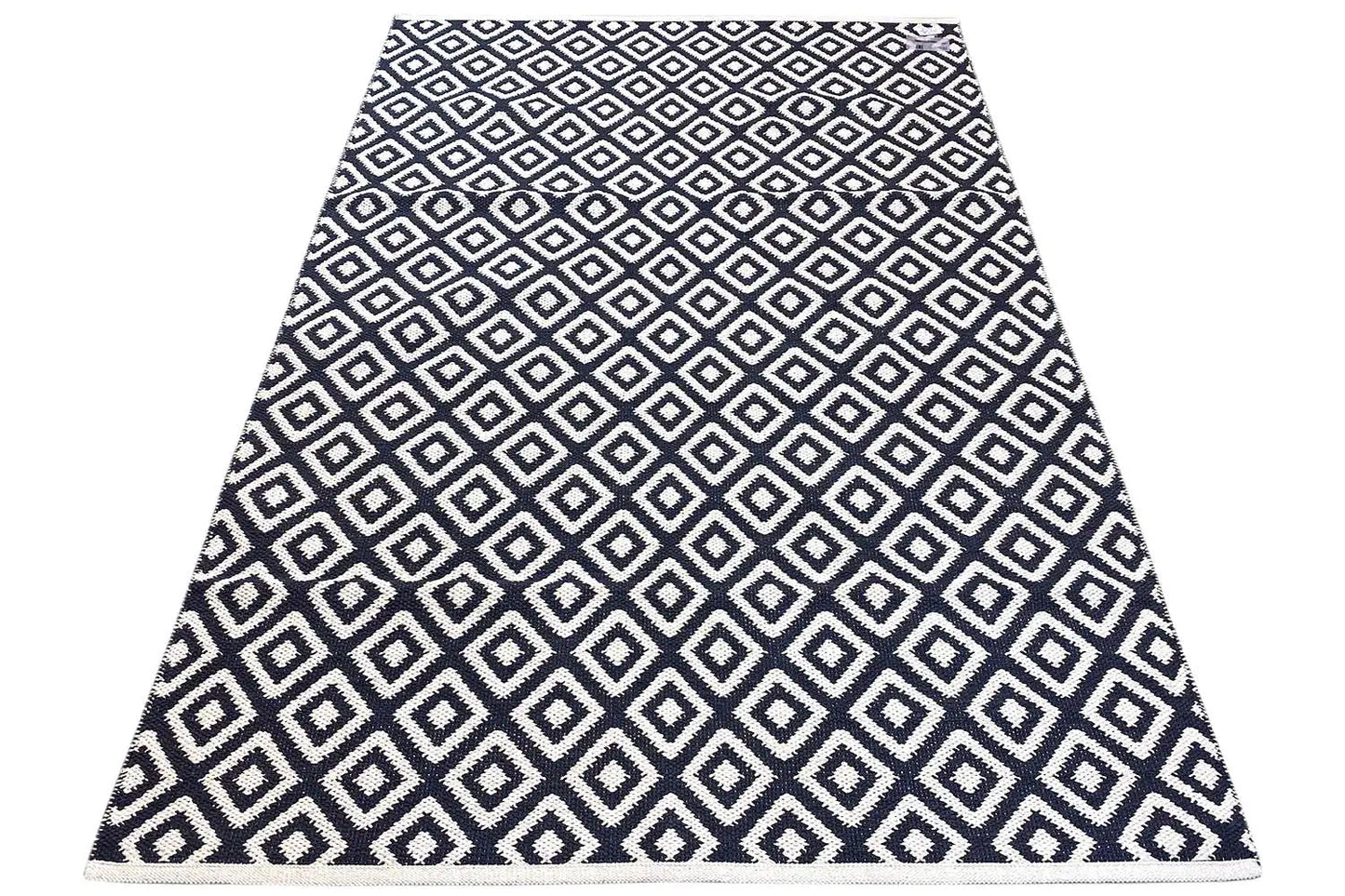 Moderne Kelim - Samak 04 Black - German Carpet Shop