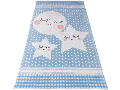Alfombra infantil „Mundo de estrellas“, azul, 160x230 cm