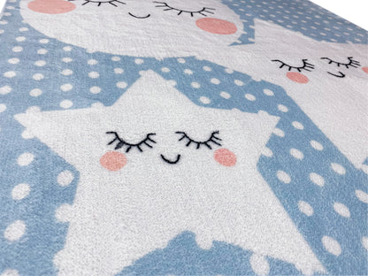 Alfombra infantil „Mundo de estrellas“, azul, 160x230 cm