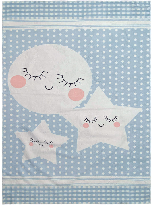 Alfombra infantil „Mundo de estrellas“, azul, 160x230 cm