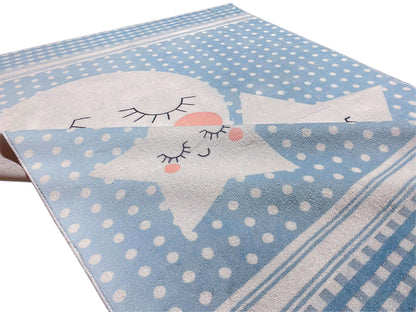 Alfombra infantil „Mundo de estrellas“, azul, 160x230 cm