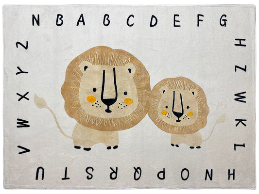 Alfombra infantil „León“, beige, 140x200 cm