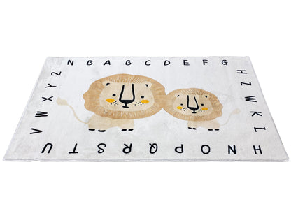 Alfombra infantil „León“, beige, 90x160 cm