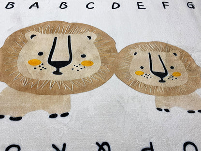 Alfombra infantil „León“, beige, 90x160 cm