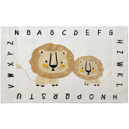Alfombra infantil „León“, beige, 90x160 cm