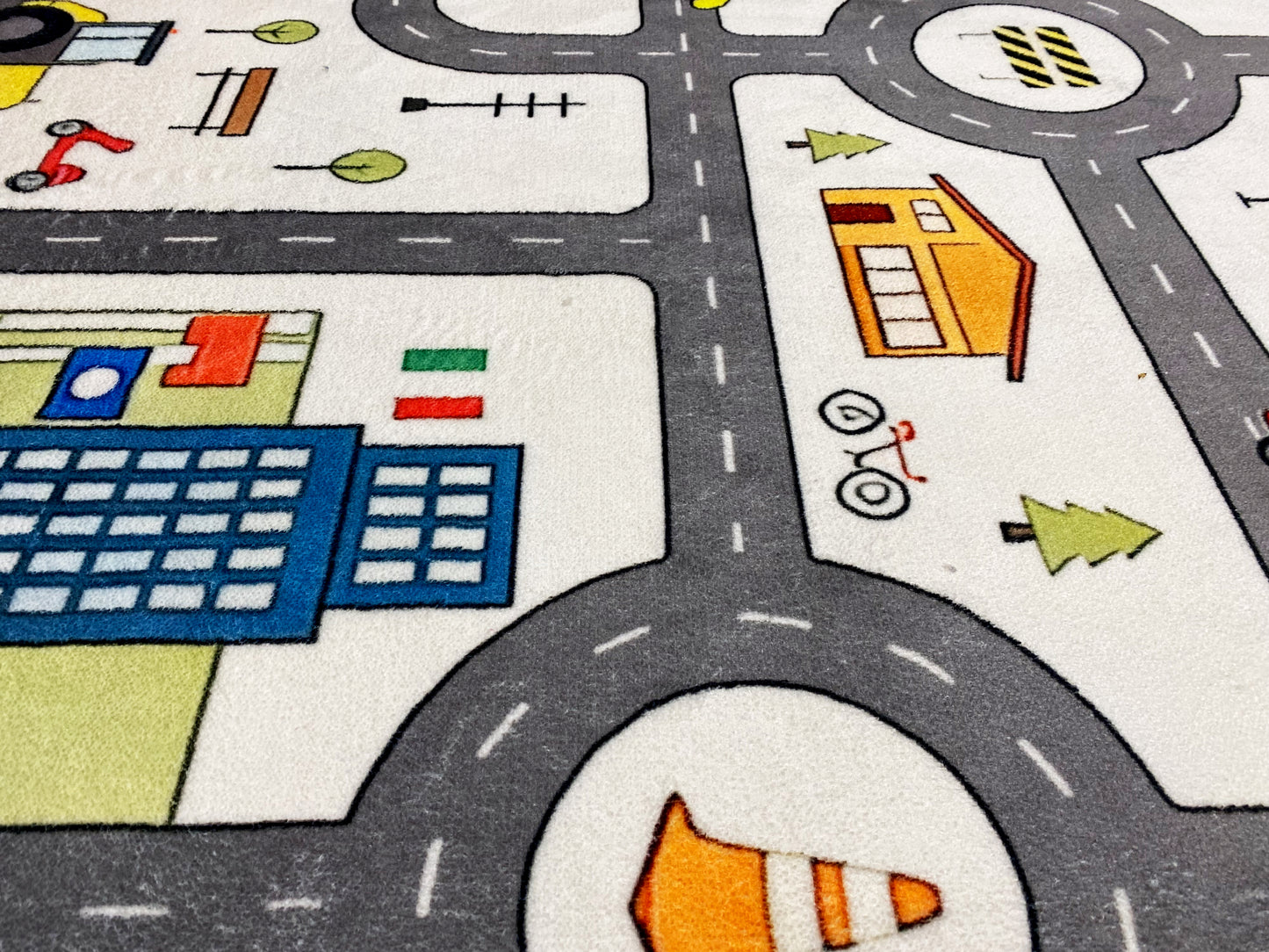 Alfombra infantil „Calle“, gris, 140x200 cm