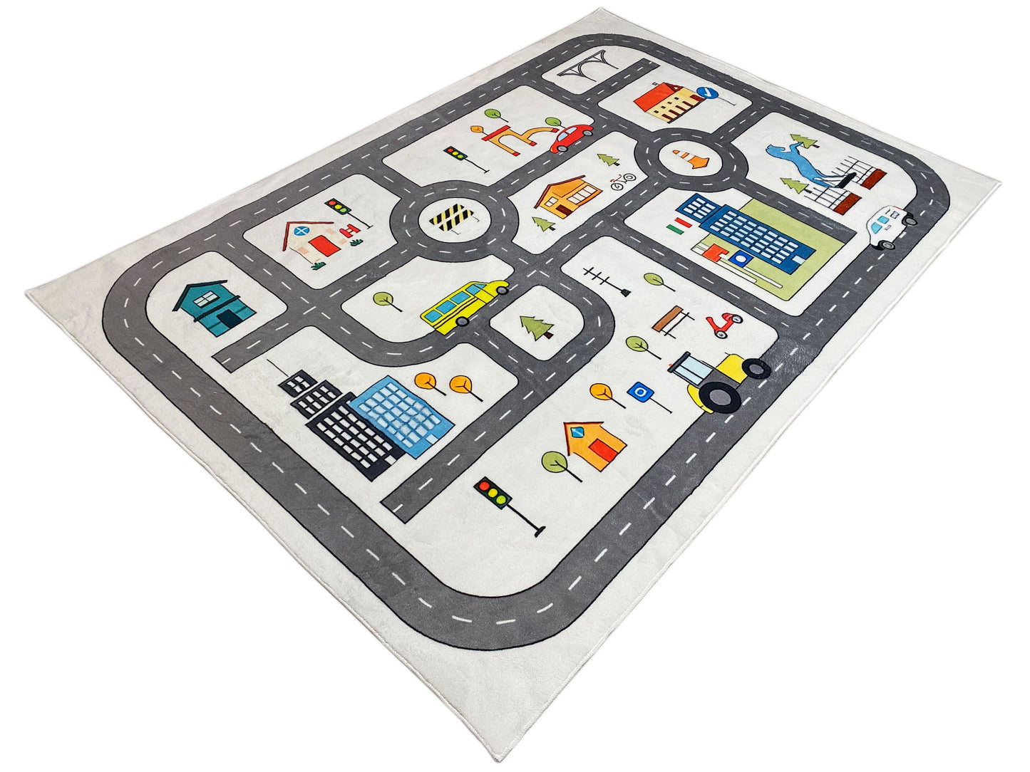 Alfombra infantil „Calle“, gris, 160x230 cm