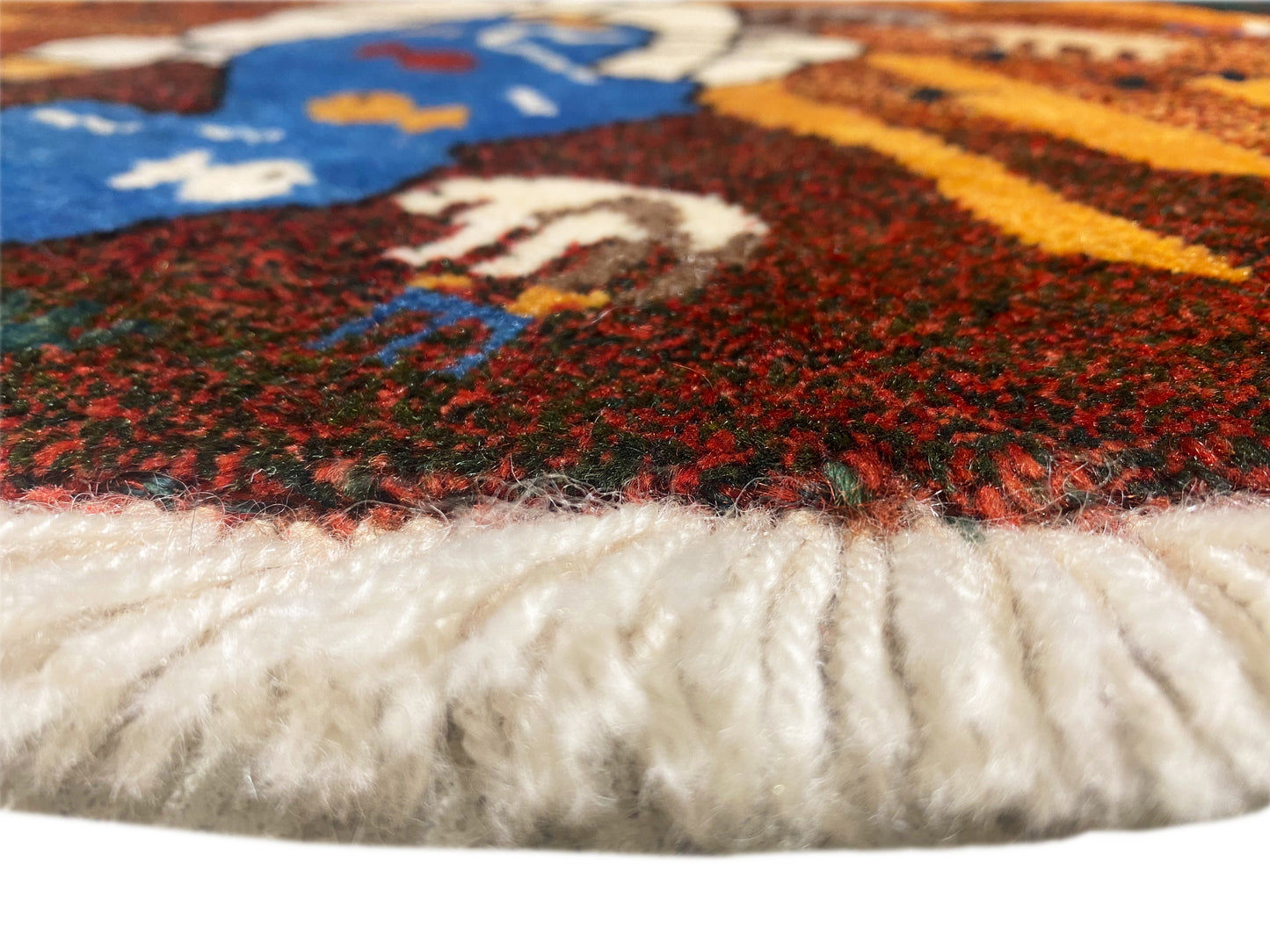 Alfombra Gabbeh marrón, 107x107 cm