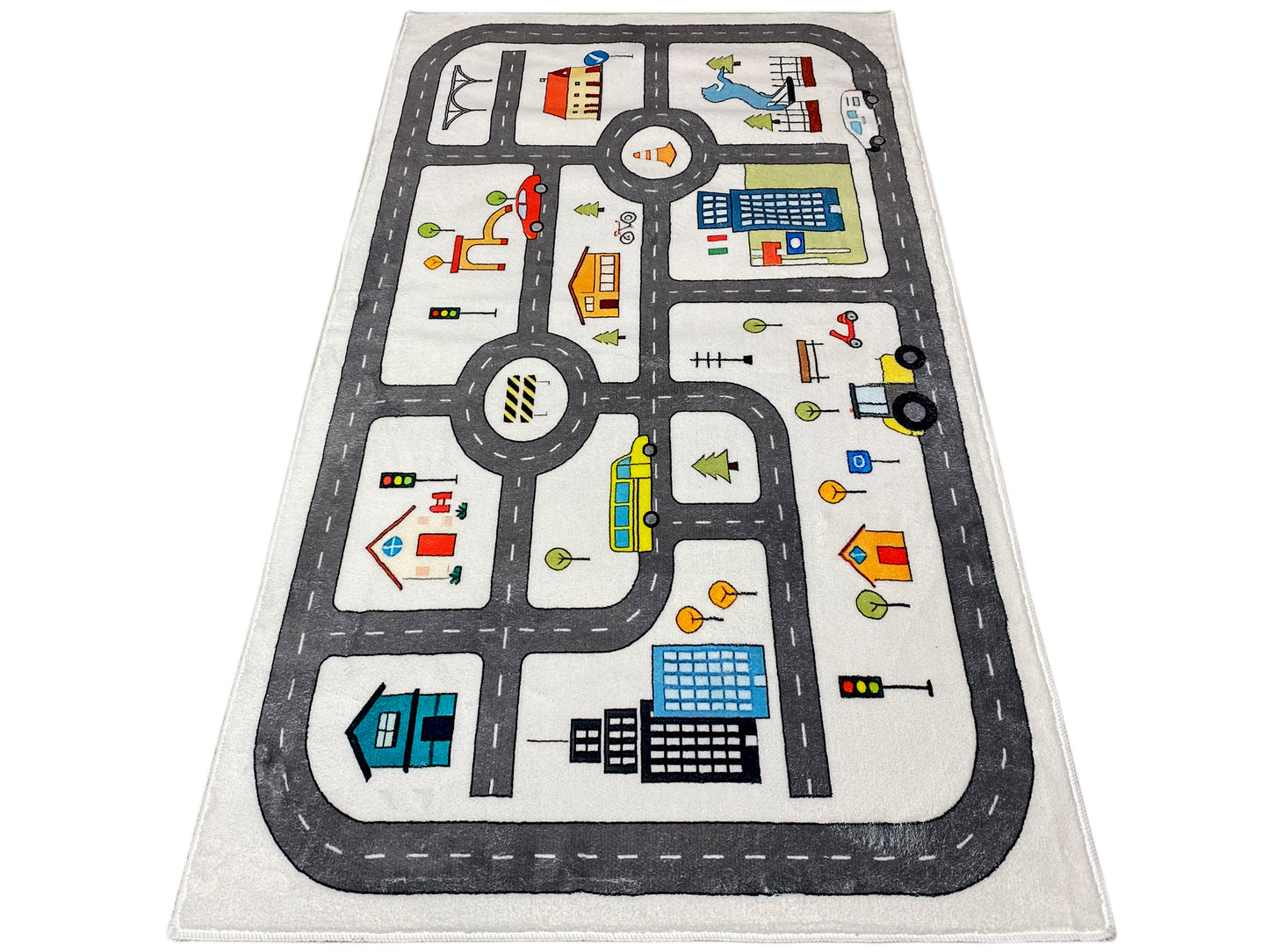 Alfombra infantil "Calle", beige, 90 × 160 cm