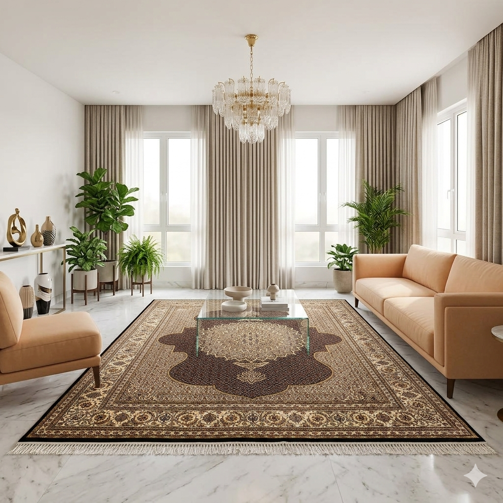 Alfombra Indo Tabriz - 303x247cm