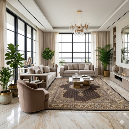 Alfombra Indo Tabriz - 298x198cm