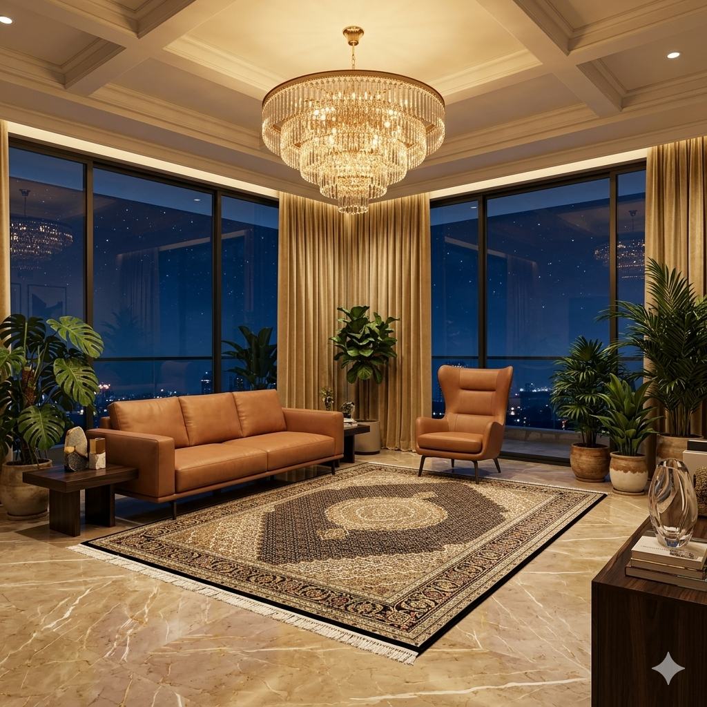 Alfombra Indo Tabriz - 290x192cm