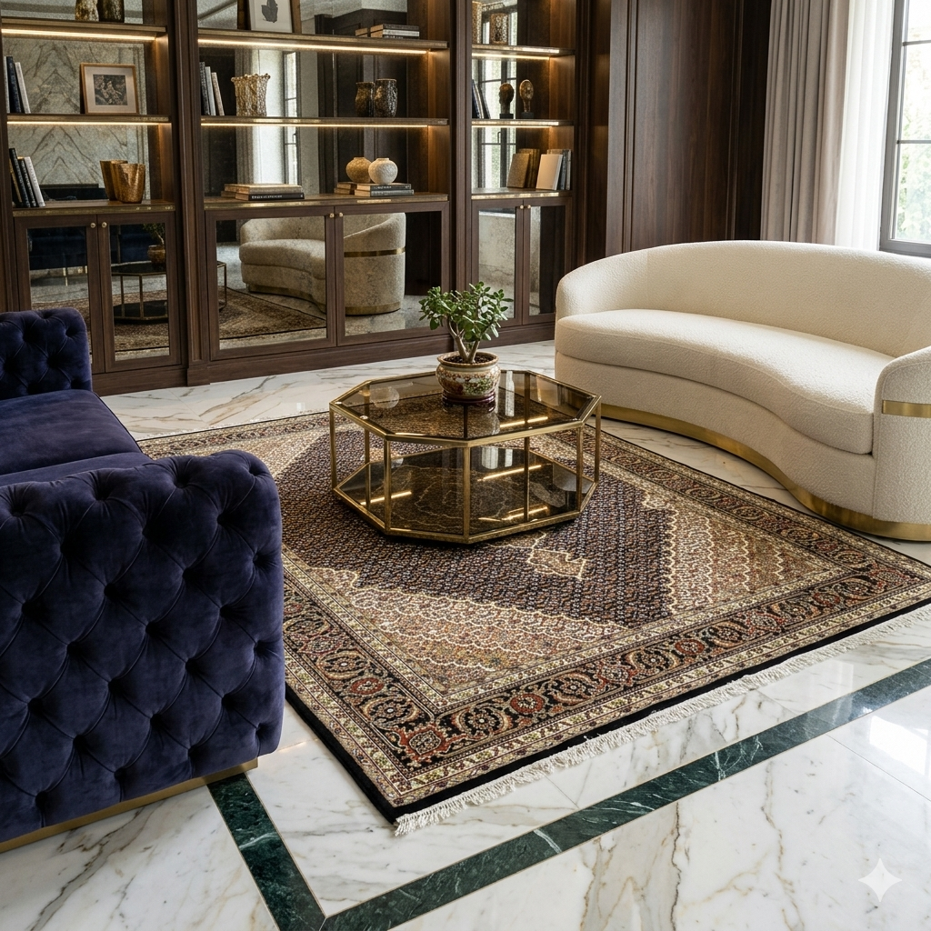 Alfombra Indo Tabriz - 238x171cm