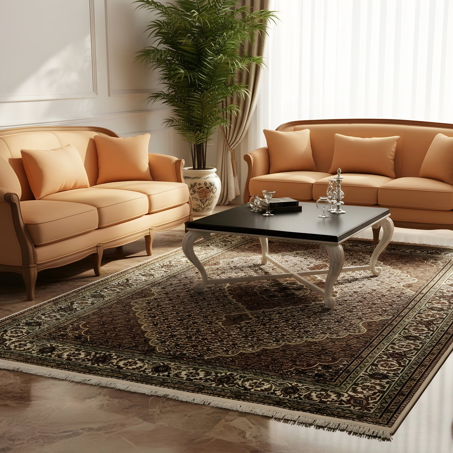 Alfombra Indo Täbriz - (245x170 cm)