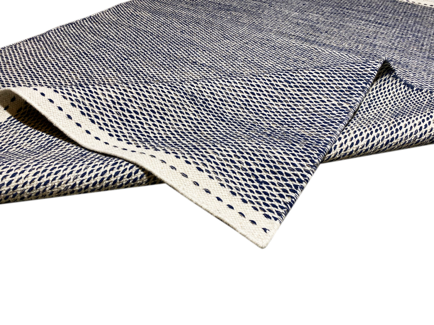 Alfombra Kelim azul marino - 160x230 cm