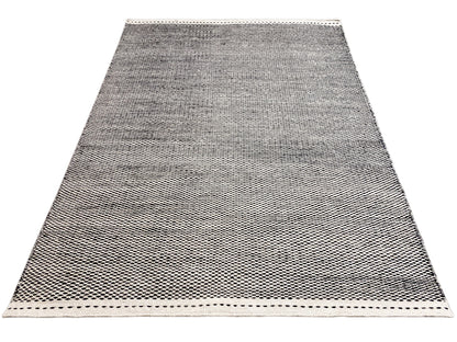Alfombra Kelim negra - 160x230 cm