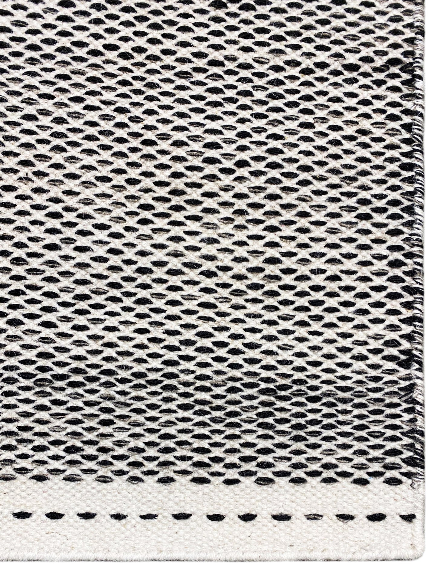 Alfombra Kelim negra - 160x230 cm