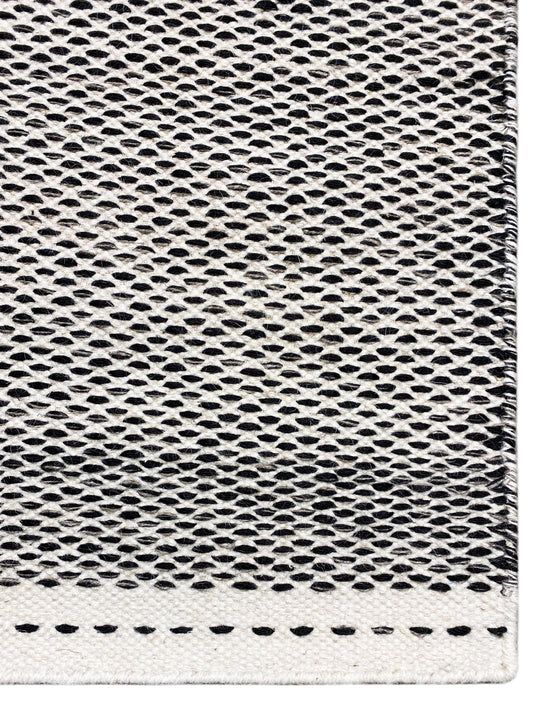 Alfombra Kelim negra - 160x230 cm