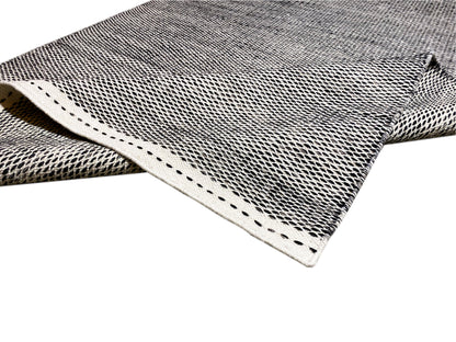 Alfombra Kelim negra - 160x230 cm