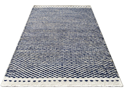 Alfombra Kelim azul - 60x90 cm