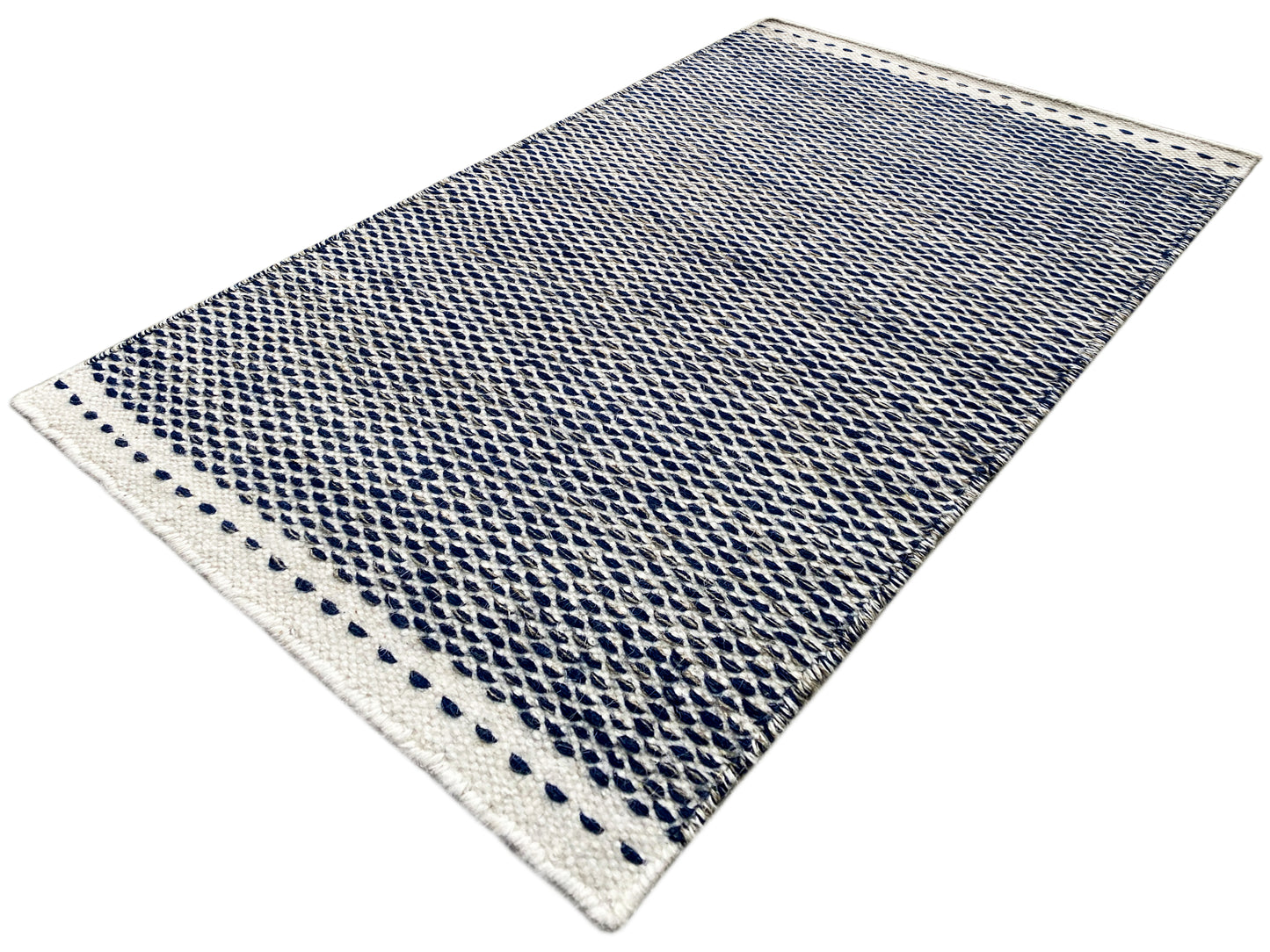 Alfombra Kelim azul - 60x90 cm